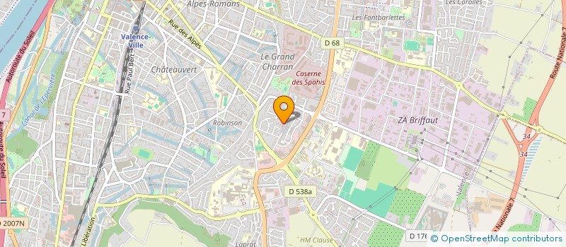 localisation de l'entreprise MADAME ESTELLE PRACHT  VALENCE