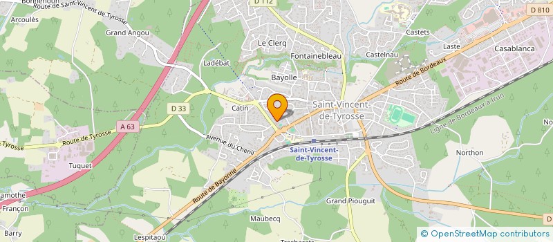 localisation de l'entreprise MADAME ESTELLE PREVOT à SAINT-VINCENT-DE-TYROSSE