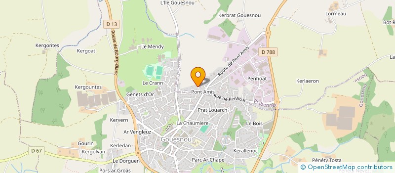 localisation de l'entreprise MADAME ESTELLE PRINGAULT  PLABENNEC