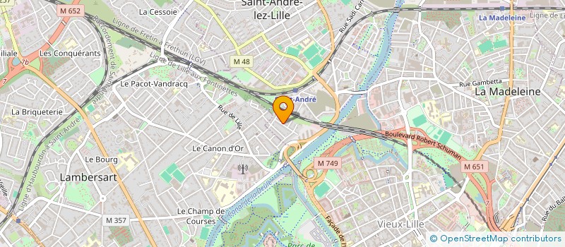 localisation de l'entreprise MADAME ESTELLE QUELDERIE à SAINT-ANDRE-LEZ-LILLE