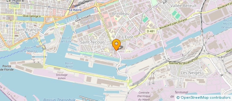 localisation de l'entreprise MADAME ESTELLE RABAUD  LE HAVRE