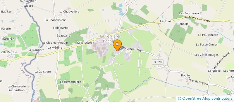 localisation de l'entreprise MADAME ESTELLE RATIER à LA FERRIERE-BOCHARD