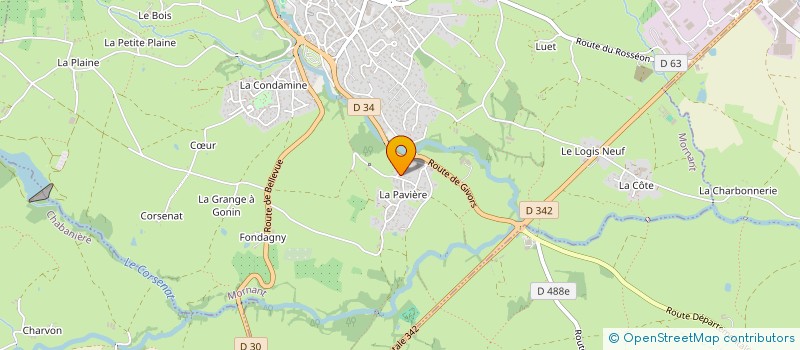 localisation de l'entreprise MADAME ESTELLE RATTON  MORNANT