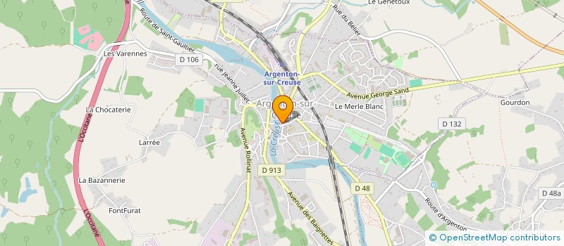 localisation de l'entreprise MADAME ESTELLE REMY à ARGENTON-SUR-CREUSE