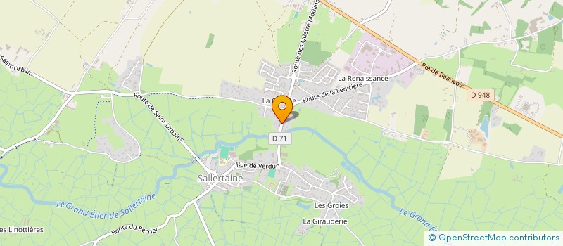 localisation de l'entreprise MADAME ESTELLE RENAUD à SALLERTAINE