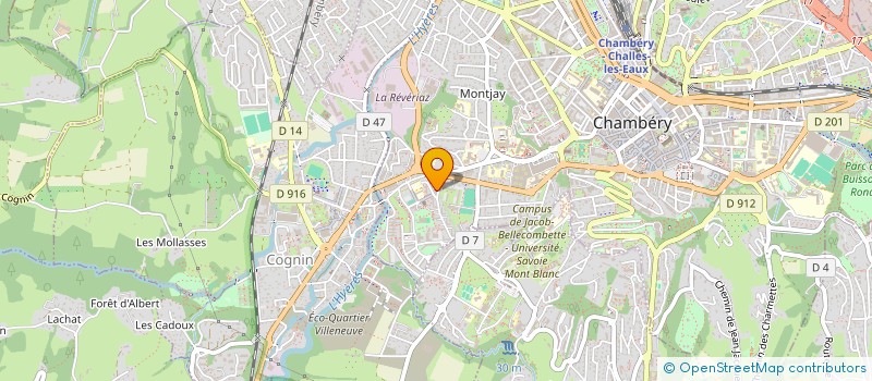 localisation de l'entreprise MADAME ESTELLE REYBAUD à CHAMBERY