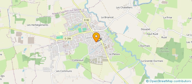 localisation de l'entreprise MADAME ESTELLE ROBERT  ORGERES