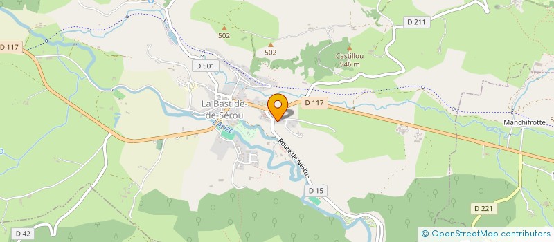 localisation de l'entreprise MADAME ESTELLE ROGALLE à LA BASTIDE-DE-SEROU