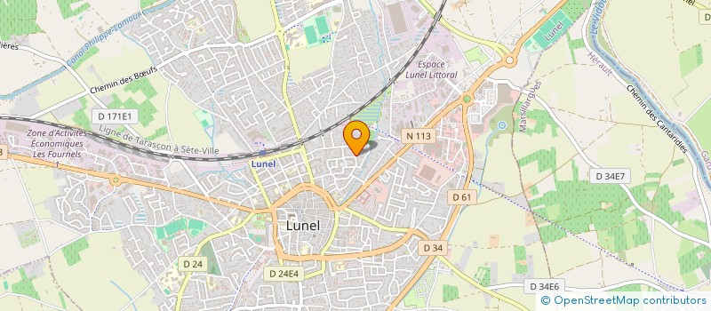 localisation de l'entreprise MADAME ESTELLE ROVETTA  LUNEL