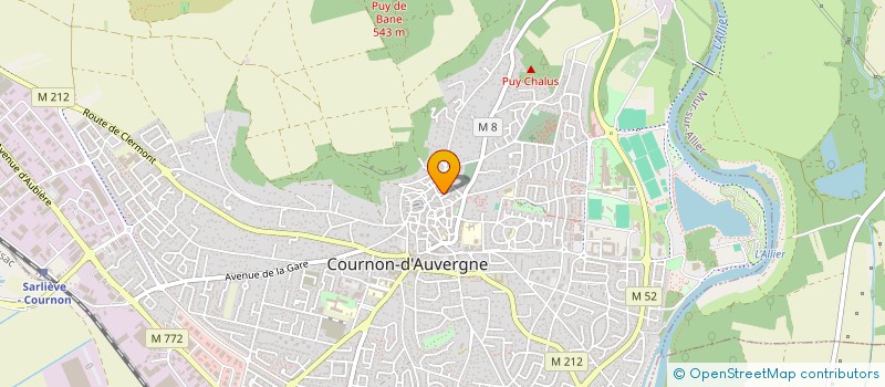 localisation de l'entreprise MADAME ESTELLE SACCHETTO  COURNON-D'AUVERGNE