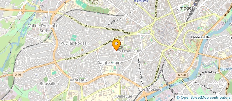 localisation de l'entreprise MADAME ESTELLE SALES à LIMOGES