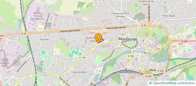 localisation de l'entreprise MADAME ESTELLE SANDARNAUD  MAUBEUGE