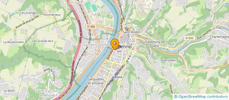 localisation de l'entreprise MADAME ESTELLE SAURAT  VIENNE