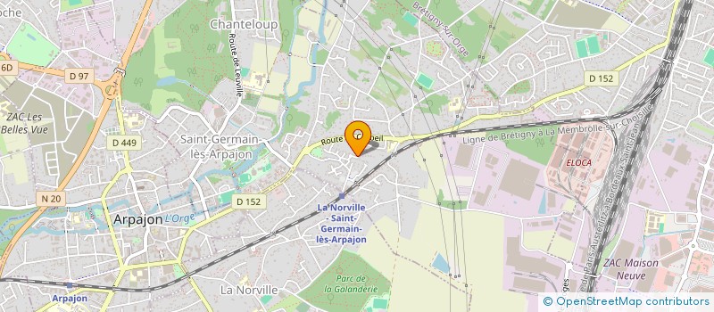 localisation de l'entreprise MADAME ESTELLE SENEZ à SAINT-GERMAIN-LES-ARPAJON