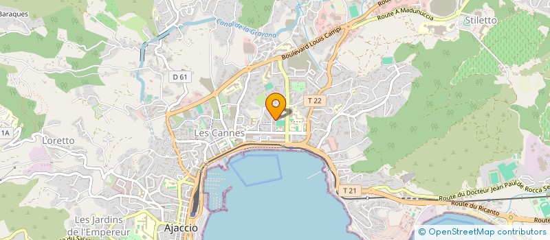 localisation de l'entreprise MADAME ESTELLE SILVANI à AJACCIO