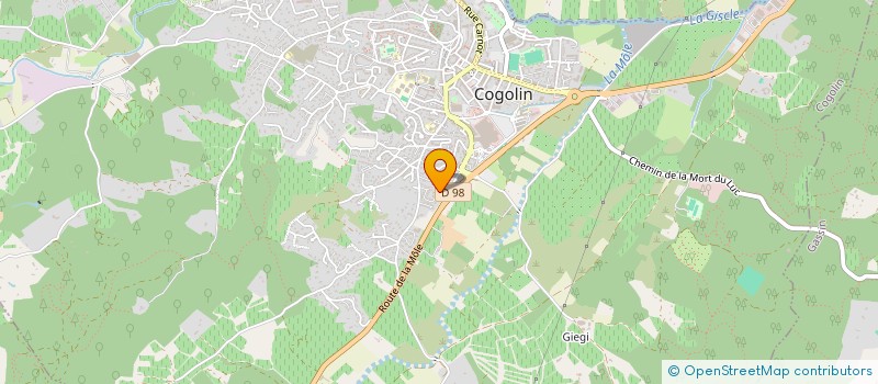 localisation de l'entreprise MADAME ESTELLE SUZANNE  COGOLIN