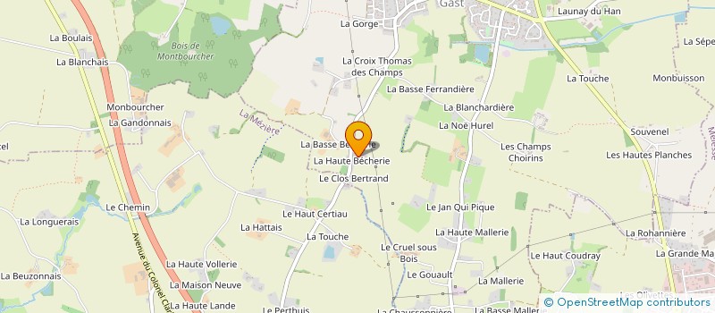 localisation de l'entreprise MADAME ESTELLE TAILLEBOIS  MONTREUIL-LE-GAST