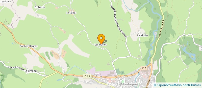 localisation de l'entreprise MADAME ESTELLE TISSANDIER à RIOM-ES-MONTAGNES