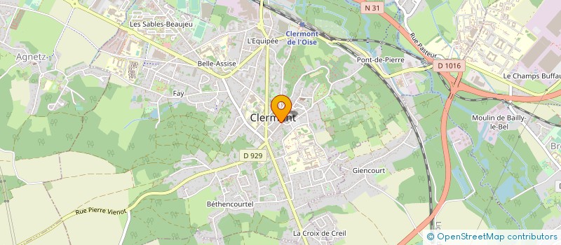 localisation de l'entreprise MADAME ESTELLE TRANCHEE à CLERMONT