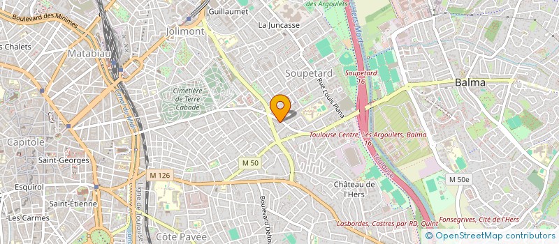 localisation de l'entreprise MADAME ESTELLE TREVILLE à TOULOUSE