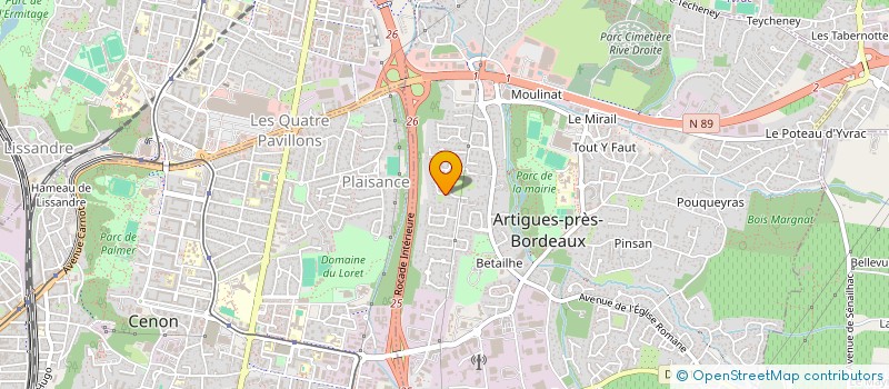 localisation de l'entreprise MADAME ESTELLE ULGAR  ARTIGUES-PRES-BORDEAUX