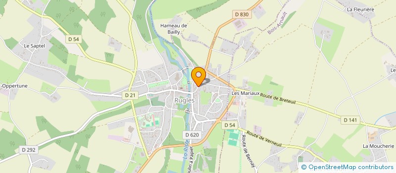 localisation de l'entreprise MADAME ESTELLE VALLET  RUGLES