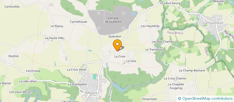 localisation de l'entreprise MADAME ESTELLE VANBERGUE  MEGRIT