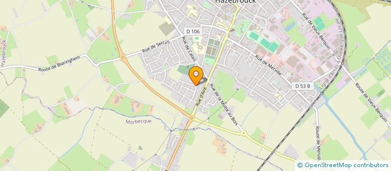 localisation de l'entreprise MADAME ESTELLE VANNOBEL  HAZEBROUCK