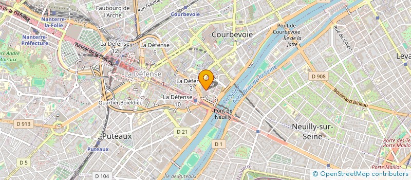 localisation de l'entreprise MADAME ESTELLE VERDET à COURBEVOIE