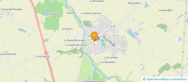 localisation de l'entreprise MADAME ESTELLE VERDON  BEAUPREAU-EN-MAUGES