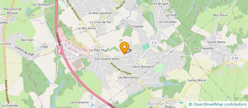 localisation de l'entreprise MADAME ESTELLE VIANELLO  BOISSEUIL