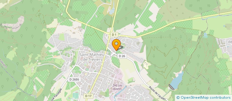 localisation de l'entreprise MADAME ESTELLE VIARD  SAINT-MATHIEU-DE-TREVIERS