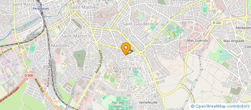 localisation de l'entreprise MADAME ESTELLE VILLA  PERPIGNAN