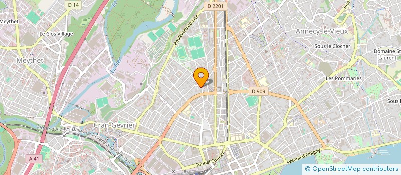 localisation de l'entreprise MADAME ESTELLE VOYDEVILLE  ANNECY