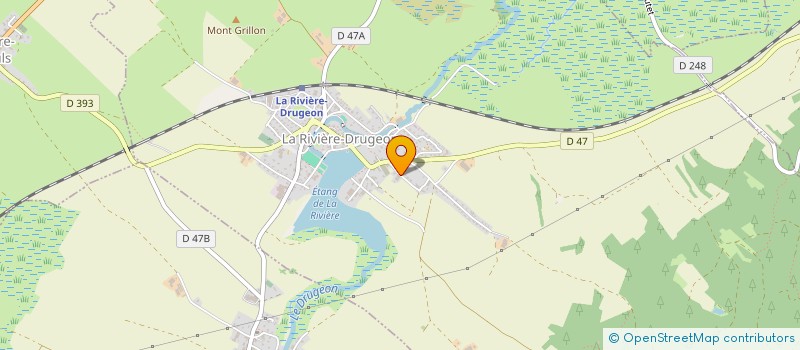 localisation de l'entreprise MADAME ESTELLE VUITTENEZ  LA RIVIERE-DRUGEON