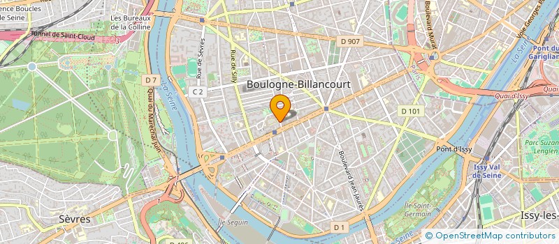 localisation de l'entreprise MADAME ESTELLE WAFO DOMKAM à BOULOGNE-BILLANCOURT