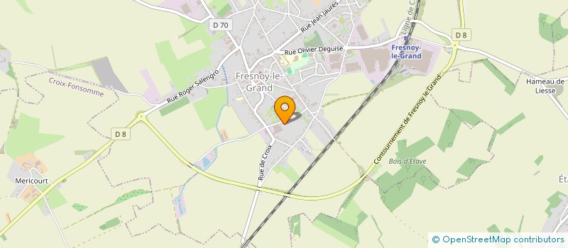 localisation de l'entreprise MADAME ESTELLE WALCZAK  FRESNOY-LE-GRAND