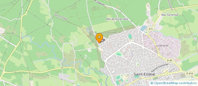 localisation de l'entreprise MADAME ESTELLE WANONO  SAINT-ESTEVE