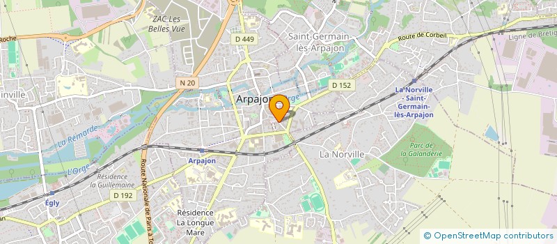 localisation de l'entreprise MADAME ESTELLE WARIN à ARPAJON