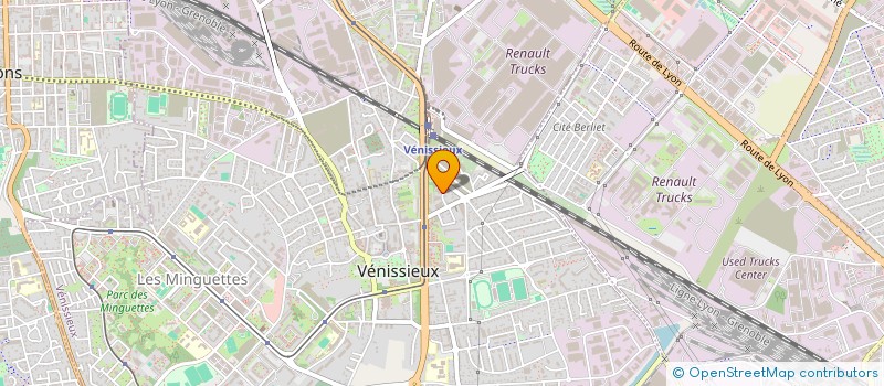 localisation de l'entreprise MADAME ESTELLE WERNER  VENISSIEUX