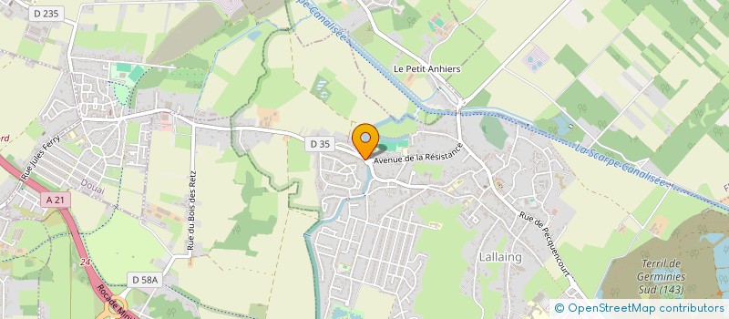 localisation de l'entreprise MADAME ESTELLE WIBAUT  LALLAING