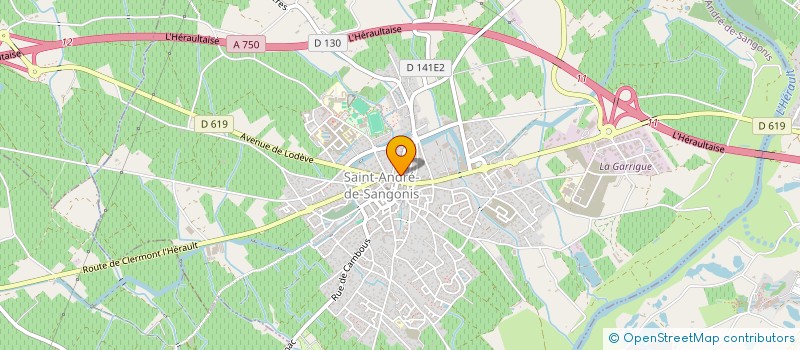 localisation de l'entreprise MADAME ESTELLE WOJTCZAK  SAINT-ANDRE-DE-SANGONIS