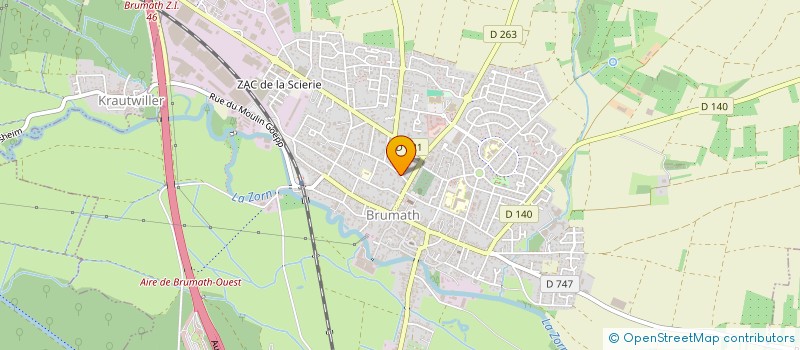 localisation de l'entreprise MADAME ESTELLE ZELL  BRUMATH