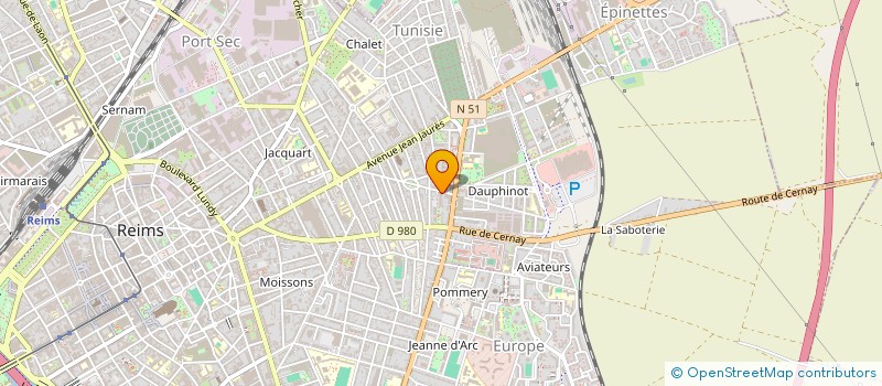 localisation de l'entreprise MADAME ESTENNEVIN NAUDIN  REIMS