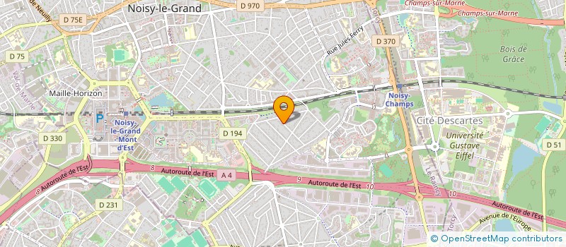 localisation de l'entreprise MADAME ESTERELLE SCHLIEBER à NOISY-LE-GRAND