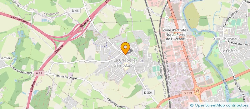 localisation de l'entreprise MADAME ESTHEL LANNIER  LA CHAPELLE-SAINT-AUBIN