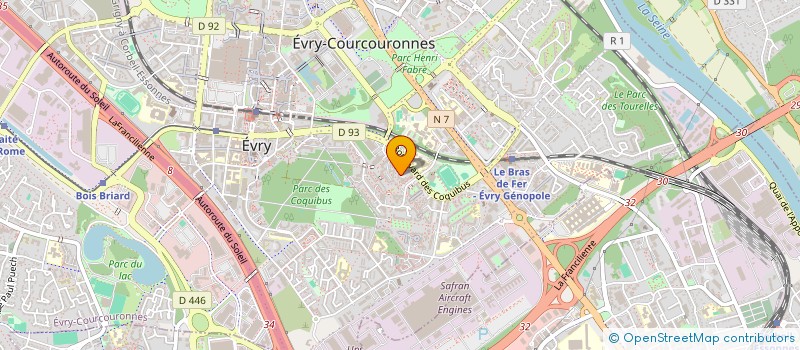 localisation de l'entreprise MADAME ESTHER ADBAYO  EVRY-COURCOURONNES