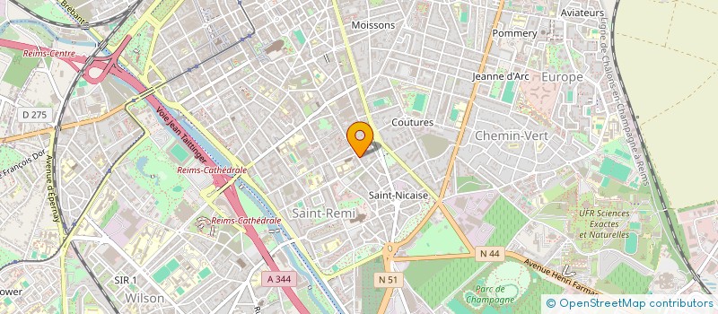 localisation de l'entreprise MADAME ESTHER AKPALE  REIMS