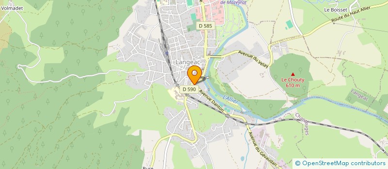 localisation de l'entreprise MADAME ESTHER ALIBERT  LANGEAC