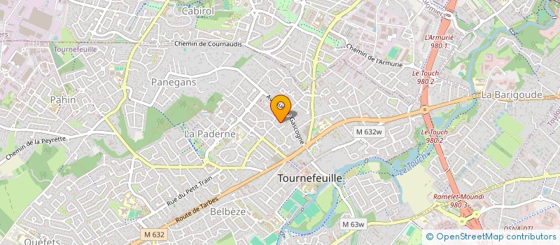 localisation de l'entreprise MADAME ESTHER BAUGE  TOURNEFEUILLE